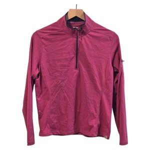 Horny Toad Raspberry Pink 1/4 Zip Long Sleeve Lightweight Pullover Top Large